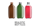 Template of Glass Bottles