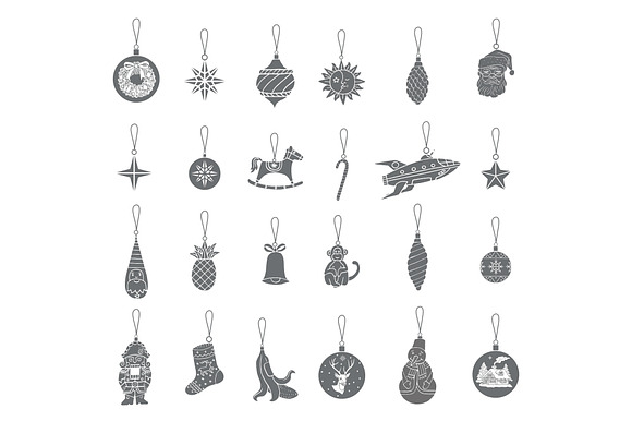 Christmas Decorations and Balls in Illustrations - product preview 1
