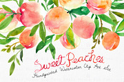 Sweet Peaches- Watercolor
