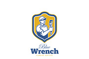 Blue Wrench Plumbing Services Logo