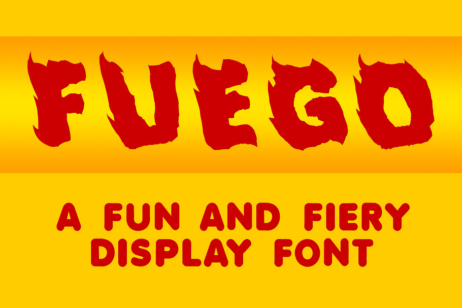 Fuego - A Fun and Fiery Font