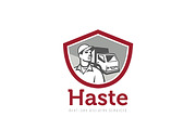 Haste Next Day Delivery Service Logo