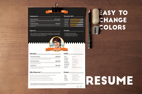 Professional Resume Set 3 in Resume Templates - product preview 1