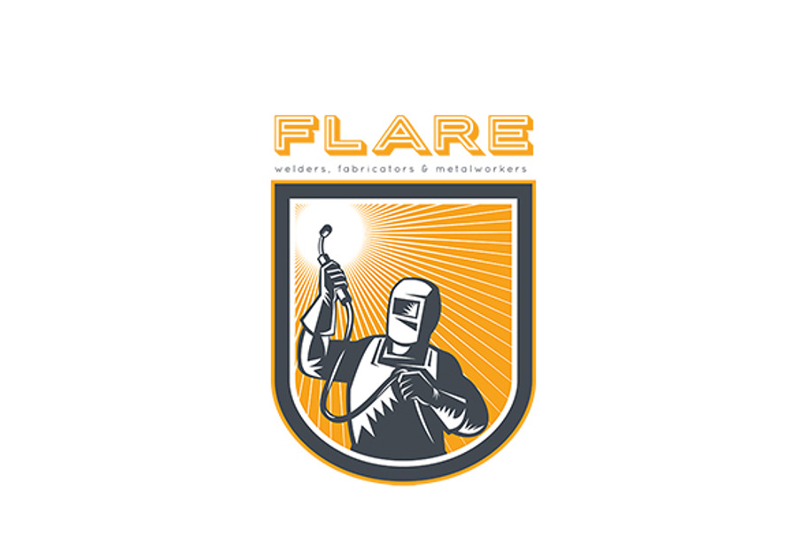 Flare Welders and Fabricators Logo in Logo Templates - product preview 8