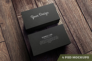 4-Pack PSD. Business cards