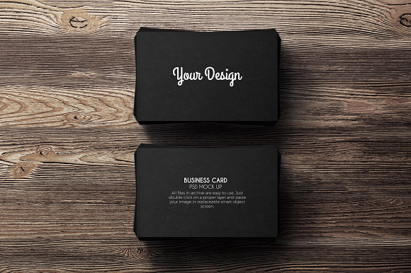 4-Pack PSD. Business cards in Print Mockups - product preview 2