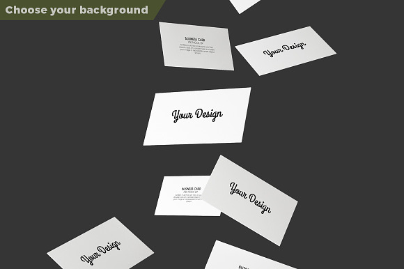 4-Pack PSD. Business cards in Print Mockups - product preview 5