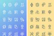 Set Icons Theme of Modern Technology