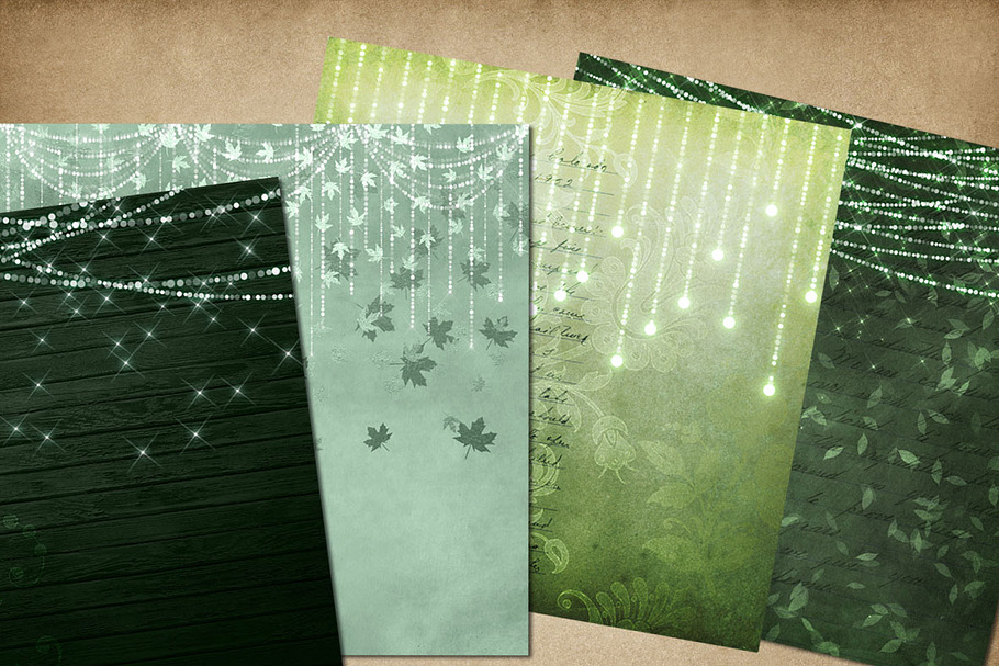 Enchanted Garden Backgrounds in Textures - product preview 8