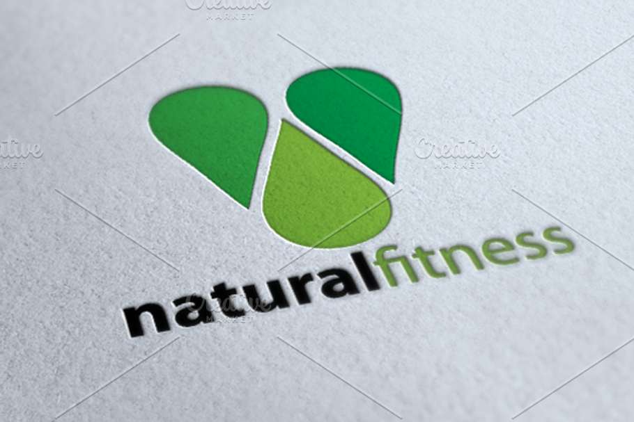 Natural Fitness - Premium Logo in Logo Templates - product preview 8