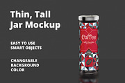 Thin - Tall Jar Mockup