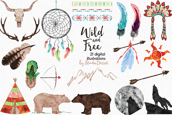 Wild and Free in Illustrations - product preview 1