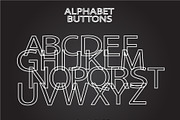 Alphabet chalk type vector