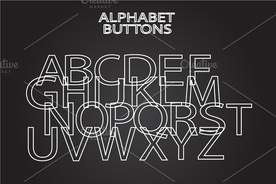 Alphabet chalk type vector in Graphics - product preview 8