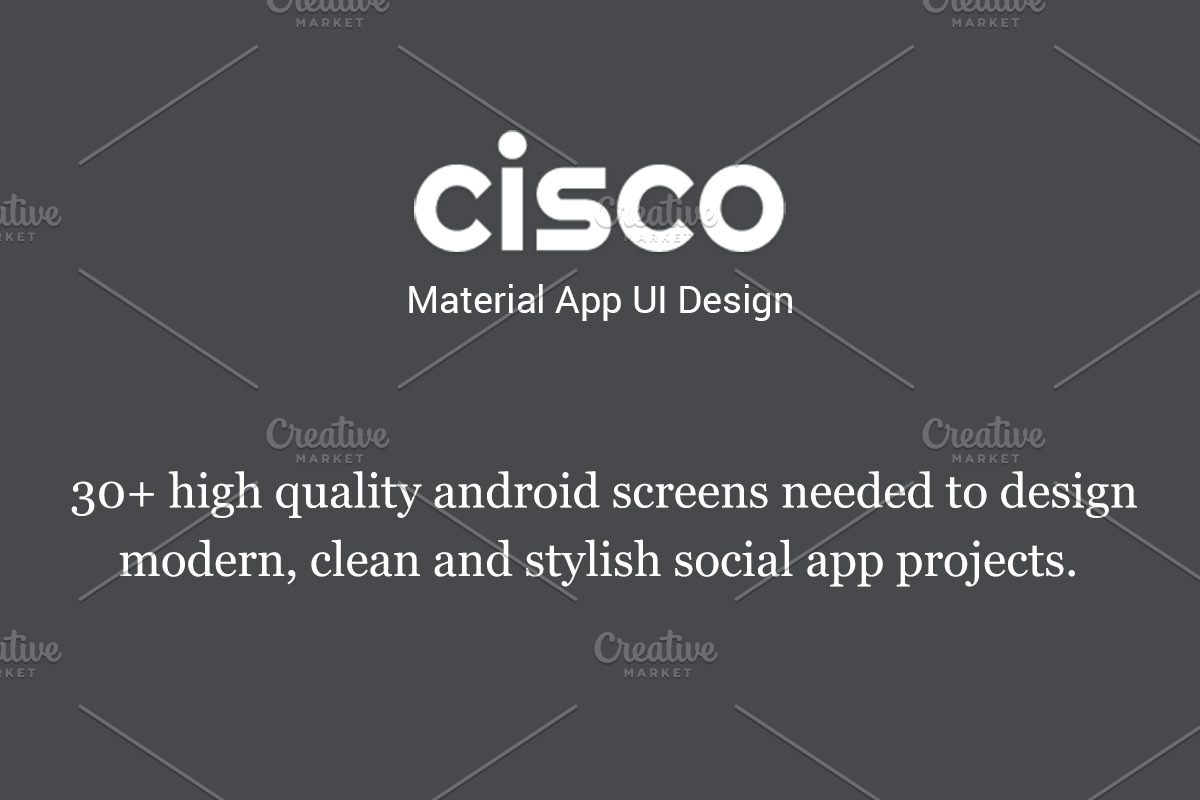 Material App UI - Cisco in UI Kits and Libraries - product preview 8