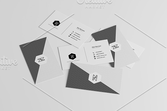 Business Card Mock-Up Pack in Print Mockups - product preview 2
