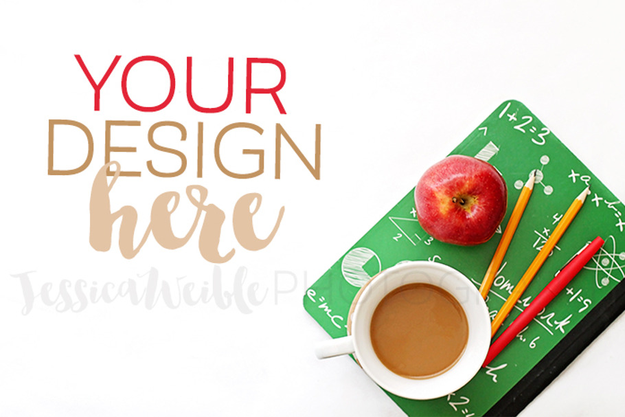Teacher Notebook + Coffee Photo in Product Mockups - product preview 8