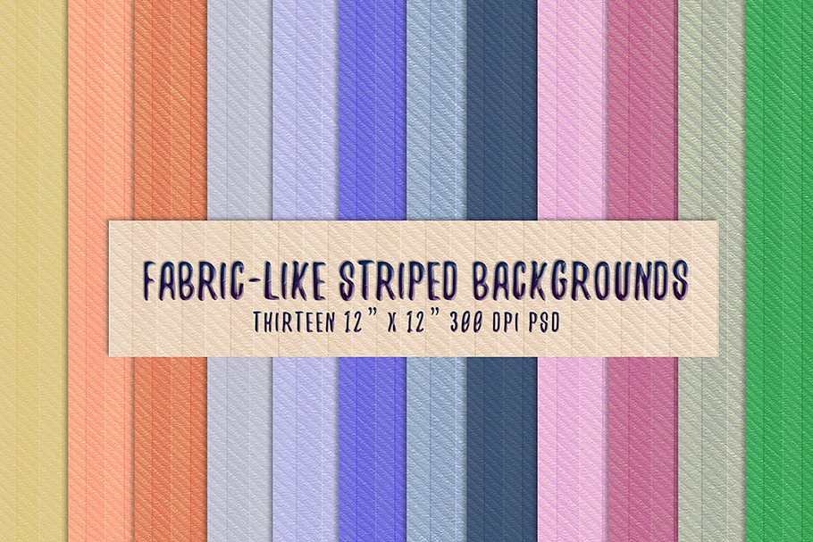 Fabric-Like Striped Backgrounds in Textures - product preview 8