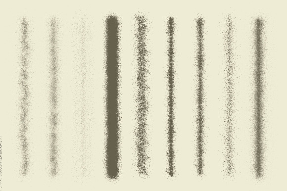 handmade texture vector brushes in Photoshop Brushes - product preview 1