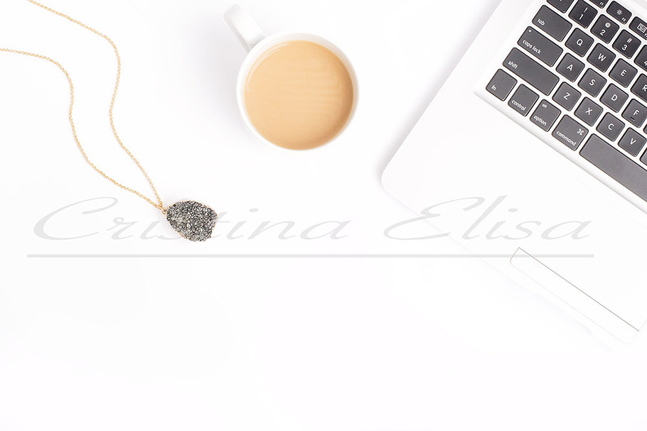 Keyboard Coffee Jewelry Mockup
