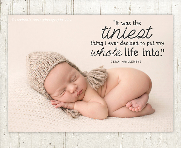 8 Baby Phrase Quote Photo Overlays in Templates - product preview 1
