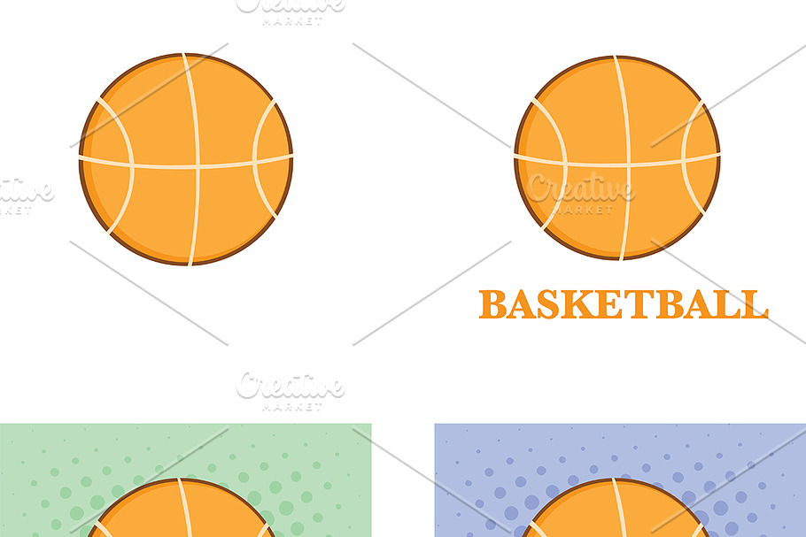 Abstract Basketballs Collection in Illustrations - product preview 8
