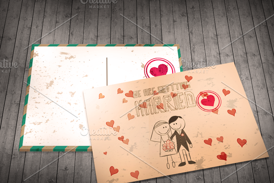 Wedding Invitation Postcard in Wedding Templates - product preview 8
