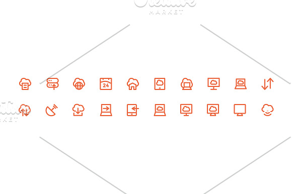125+ Cloud Computing Icons Set in Graphics - product preview 1