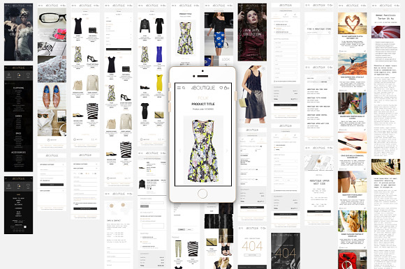 4Boutique Ecommerce UI KIT Sketch in UI Kits and Libraries - product preview 7
