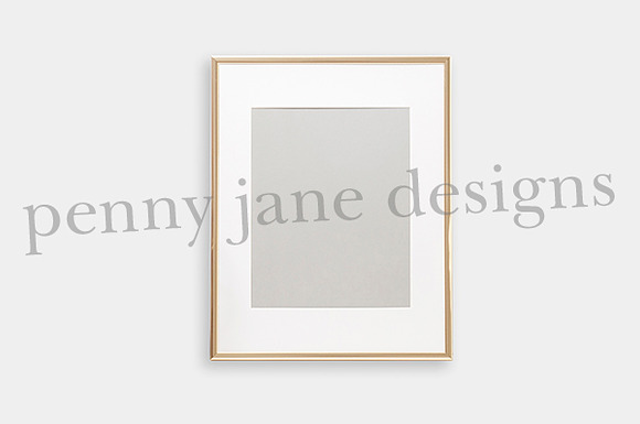 Gold Frame Stock Photo Mockup #F100 in Print Mockups - product preview 1