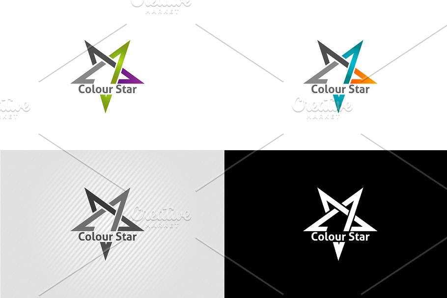 Clour Star Logo in Logo Templates - product preview 8