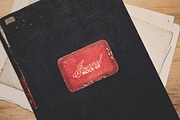 Vintage Journal Label - Mockup Set