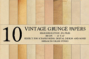 10 Vintage Grunge Paper Textures