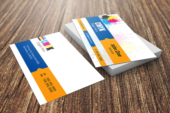 CMYK Visiting Card in Business Card Templates - product preview 1