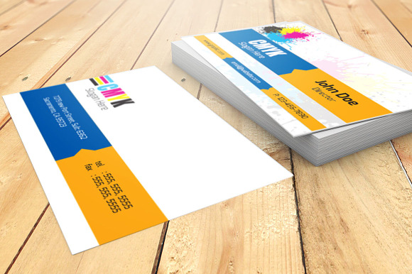 CMYK Visiting Card in Business Card Templates - product preview 3