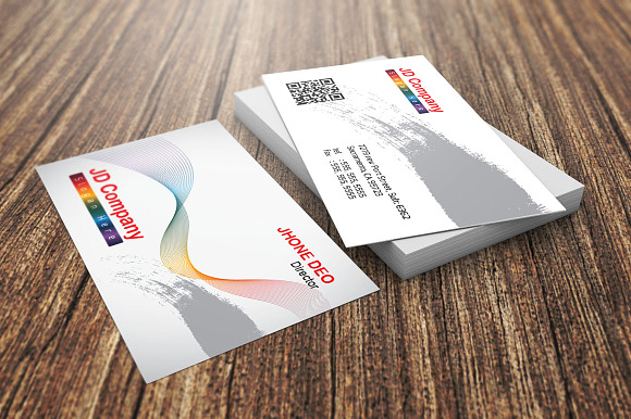 JD Company Visiting Card in Business Card Templates - product preview 4