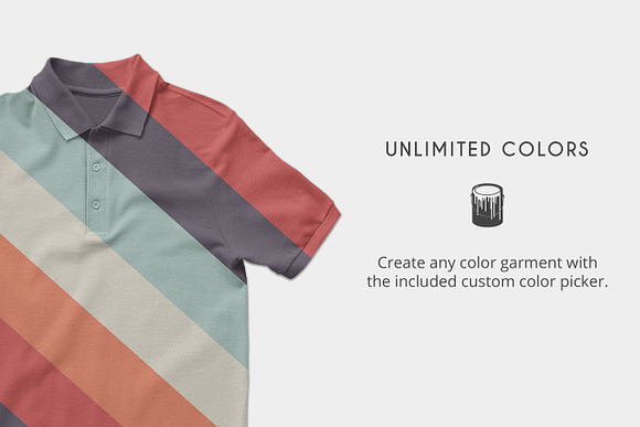 Polo Shirt Mockups in Product Mockups - product preview 3