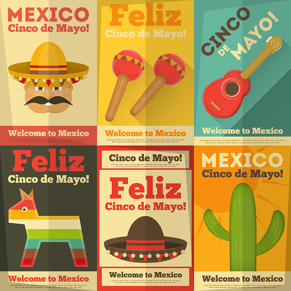 Mexican Posters in Illustrations - product preview 1