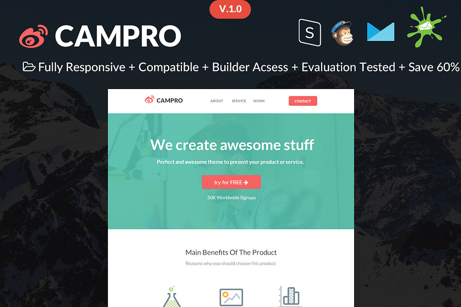 Campro - HTML Email Template in Mailchimp Templates - product preview 8
