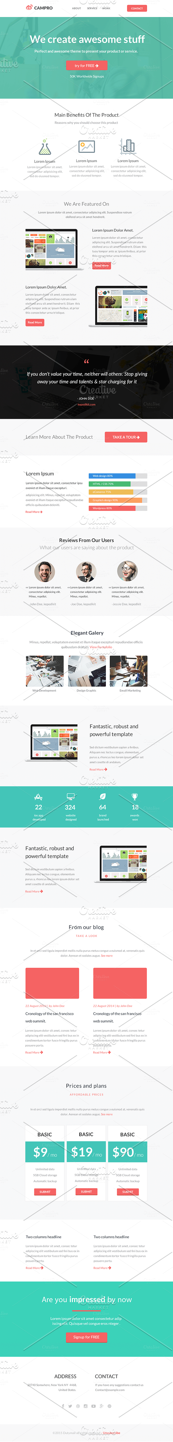 Campro - HTML Email Template in Mailchimp Templates - product preview 1