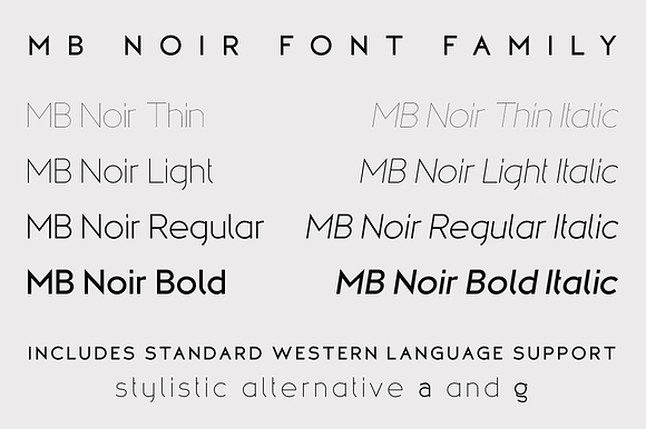 MB Noir in Sans-Serif Fonts - product preview 1