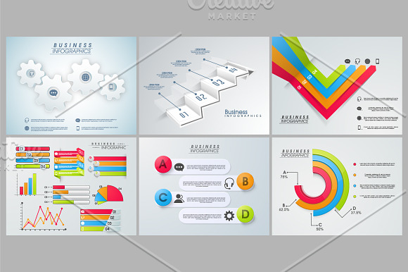 Business Infographics Sets - Vol 1 in Illustrations - product preview 5