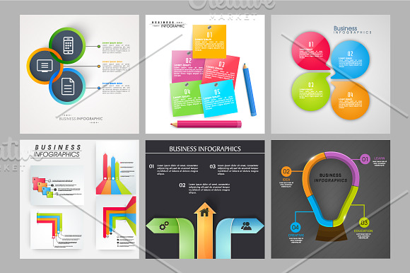 Business Infographics Sets - Vol 1 in Illustrations - product preview 6
