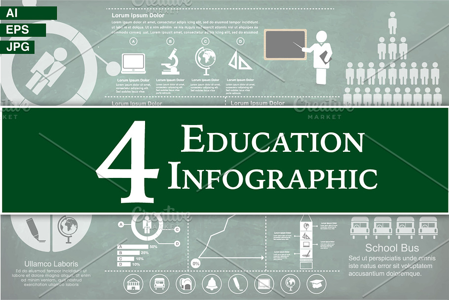 Education Infographics Bundle.