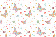Seamless pattern "Butterflies"