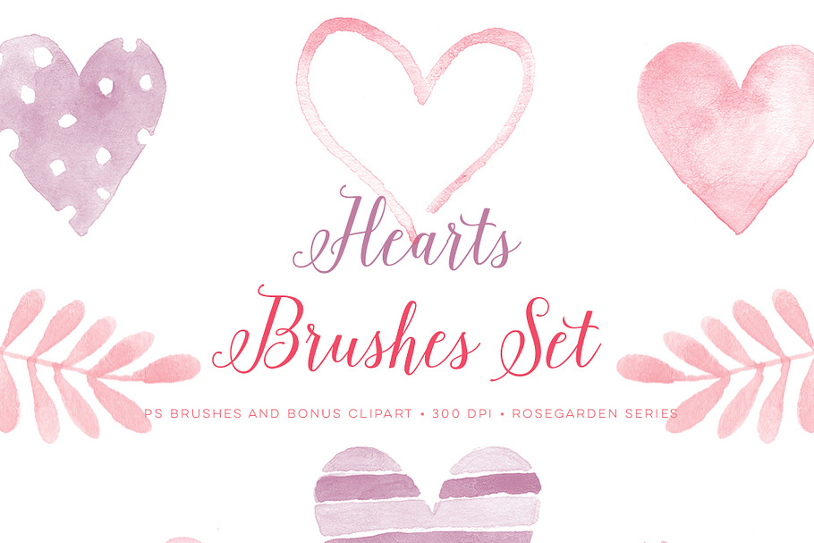 Photoshop Brushes Valentine Hearts in Photoshop Brushes - product preview 8