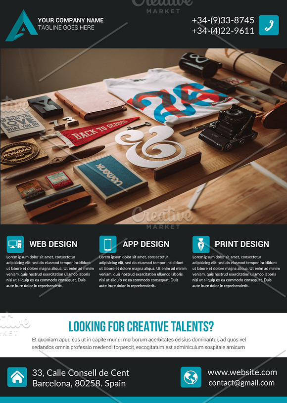 Creative Business Flyer Template in Flyer Templates - product preview 6