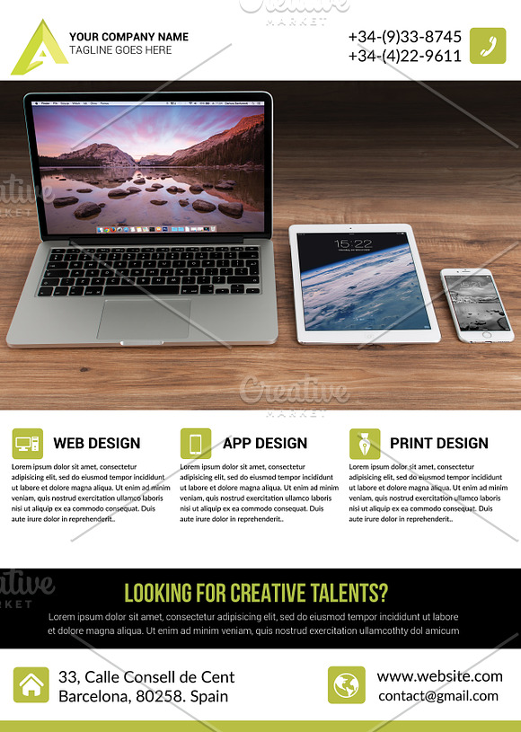 Creative Business Flyer Template in Flyer Templates - product preview 9