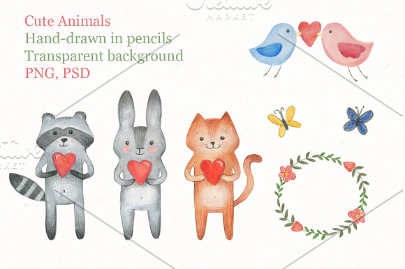 Cute Animals in Illustrations - product preview 1