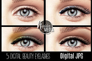 Beauty Eyelashes Makeup Overlay